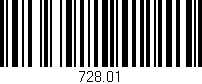 Código de barras (EAN, GTIN, SKU, ISBN): '728.01'