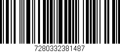 Código de barras (EAN, GTIN, SKU, ISBN): '7280332381487'