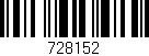 Código de barras (EAN, GTIN, SKU, ISBN): '728152'