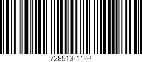 Código de barras (EAN, GTIN, SKU, ISBN): '728513-11-P'