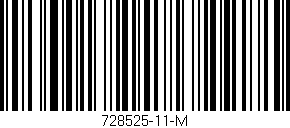 Código de barras (EAN, GTIN, SKU, ISBN): '728525-11-M'