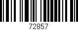 Código de barras (EAN, GTIN, SKU, ISBN): '72857'