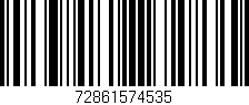 Código de barras (EAN, GTIN, SKU, ISBN): '72861574535'