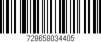 Código de barras (EAN, GTIN, SKU, ISBN): '728658034405'