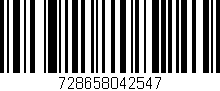 Código de barras (EAN, GTIN, SKU, ISBN): '728658042547'