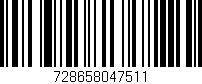 Código de barras (EAN, GTIN, SKU, ISBN): '728658047511'