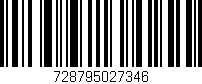Código de barras (EAN, GTIN, SKU, ISBN): '728795027346'