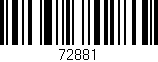 Código de barras (EAN, GTIN, SKU, ISBN): '72881'