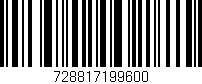 Código de barras (EAN, GTIN, SKU, ISBN): '728817199600'