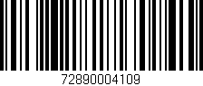 Código de barras (EAN, GTIN, SKU, ISBN): '72890004109'