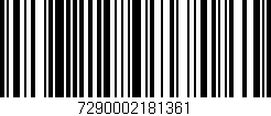 Código de barras (EAN, GTIN, SKU, ISBN): '7290002181361'
