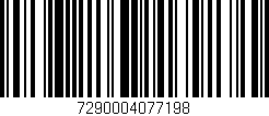 Código de barras (EAN, GTIN, SKU, ISBN): '7290004077198'