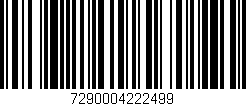 Código de barras (EAN, GTIN, SKU, ISBN): '7290004222499'