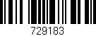 Código de barras (EAN, GTIN, SKU, ISBN): '729183'