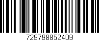 Código de barras (EAN, GTIN, SKU, ISBN): '729798852409'