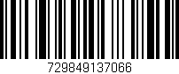 Código de barras (EAN, GTIN, SKU, ISBN): '729849137066'