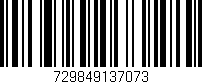 Código de barras (EAN, GTIN, SKU, ISBN): '729849137073'