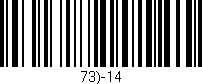 Código de barras (EAN, GTIN, SKU, ISBN): '73)-14'