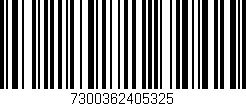 Código de barras (EAN, GTIN, SKU, ISBN): '7300362405325'