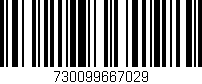 Código de barras (EAN, GTIN, SKU, ISBN): '730099667029'