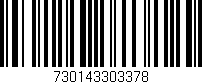 Código de barras (EAN, GTIN, SKU, ISBN): '730143303378'