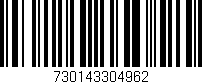 Código de barras (EAN, GTIN, SKU, ISBN): '730143304962'