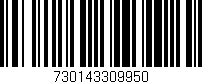 Código de barras (EAN, GTIN, SKU, ISBN): '730143309950'