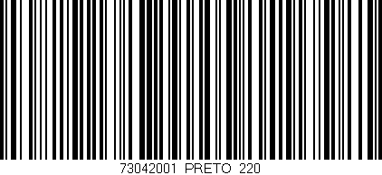 Código de barras (EAN, GTIN, SKU, ISBN): '73042001/PRETO_220'