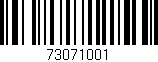Código de barras (EAN, GTIN, SKU, ISBN): '73071001'