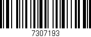 Código de barras (EAN, GTIN, SKU, ISBN): '7307193'
