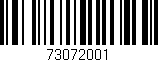 Código de barras (EAN, GTIN, SKU, ISBN): '73072001'