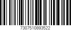 Código de barras (EAN, GTIN, SKU, ISBN): '7307510893522'