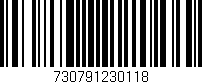 Código de barras (EAN, GTIN, SKU, ISBN): '730791230118'