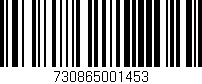 Código de barras (EAN, GTIN, SKU, ISBN): '730865001453'