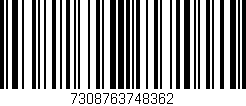 Código de barras (EAN, GTIN, SKU, ISBN): '7308763748362'