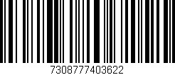 Código de barras (EAN, GTIN, SKU, ISBN): '7308777403622'