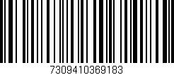 Código de barras (EAN, GTIN, SKU, ISBN): '7309410369183'