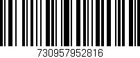 Código de barras (EAN, GTIN, SKU, ISBN): '730957952816'