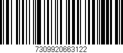 Código de barras (EAN, GTIN, SKU, ISBN): '7309920663122'