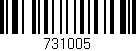 Código de barras (EAN, GTIN, SKU, ISBN): '731005'