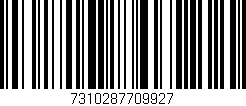 Código de barras (EAN, GTIN, SKU, ISBN): '7310287709927'