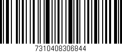 Código de barras (EAN, GTIN, SKU, ISBN): '7310408306844'