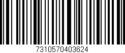 Código de barras (EAN, GTIN, SKU, ISBN): '7310570403624'