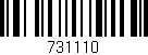 Código de barras (EAN, GTIN, SKU, ISBN): '731110'