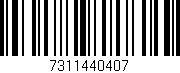 Código de barras (EAN, GTIN, SKU, ISBN): '7311440407'