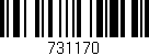 Código de barras (EAN, GTIN, SKU, ISBN): '731170'