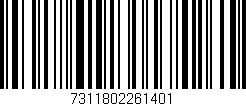 Código de barras (EAN, GTIN, SKU, ISBN): '7311802261401'