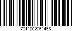 Código de barras (EAN, GTIN, SKU, ISBN): '7311802261456'