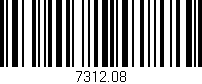 Código de barras (EAN, GTIN, SKU, ISBN): '7312.08'