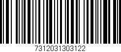 Código de barras (EAN, GTIN, SKU, ISBN): '7312031303122'
